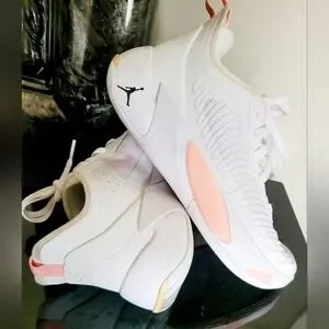 Jordan Luka 1 My Dawgs White Coral Pink Athletic Shoes Unisex M6Y/W7.5 Nike Air Jordan Luka Doncic 1 White/Pink Coral Mavericks  main image 3